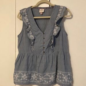 Knox Rose Embroidered Tank Top
